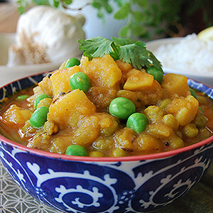 Pea & Potato Madras Curry at The Bean Tree Westside Galway and The Galway Market